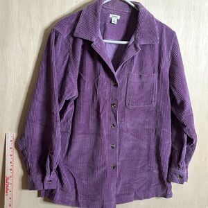 L.L. Bean Comfort Corduroy Shirt Shacket. Size medium